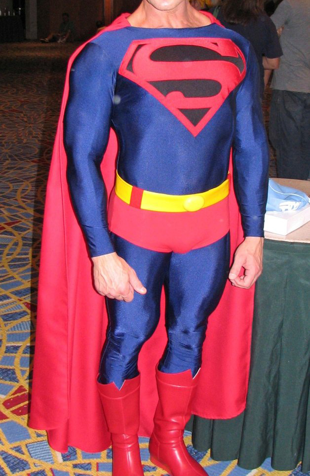 Classic Superman Cosplay Costume Catsuit